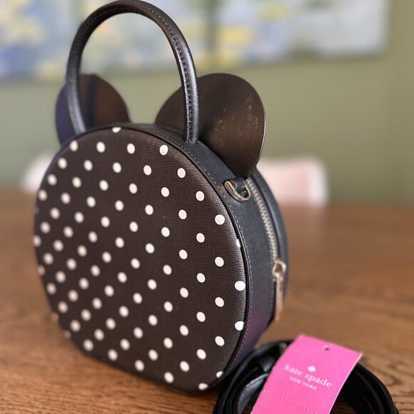NWT! NEW! Kate Spade Disney x Kate Spade Minnie Top Handle Crossbody Bag - Picture 5 of 9